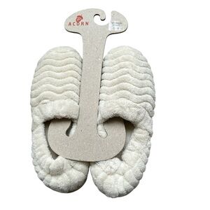 Acorn Women’s Spa Support Non Slip Slippers size 5-6 Arch Support Footbed